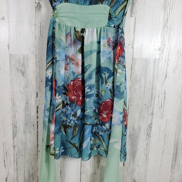 Approximate behavior sheer flower summer dress M - Picture 3 of 11